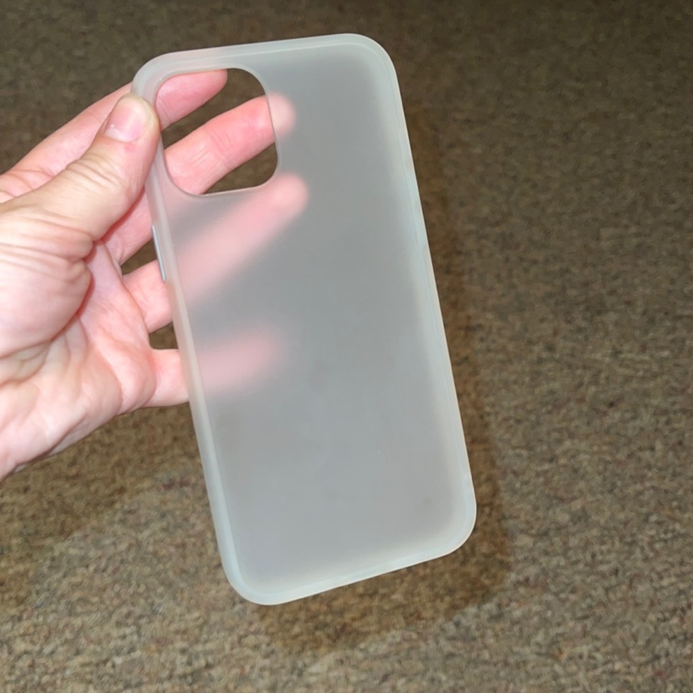 iPhone 13 pro max clear/foggy phone case